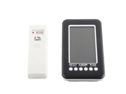 Termómetro Digital Inalámbrico Para Uso En Interiores Y Exteriores Con Función De Reloj, Medidor De Temperatura Cj3316rf