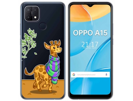 Carcasa Oppo A15 TUMUNDOSMARTPHONE Dibujos Transparente