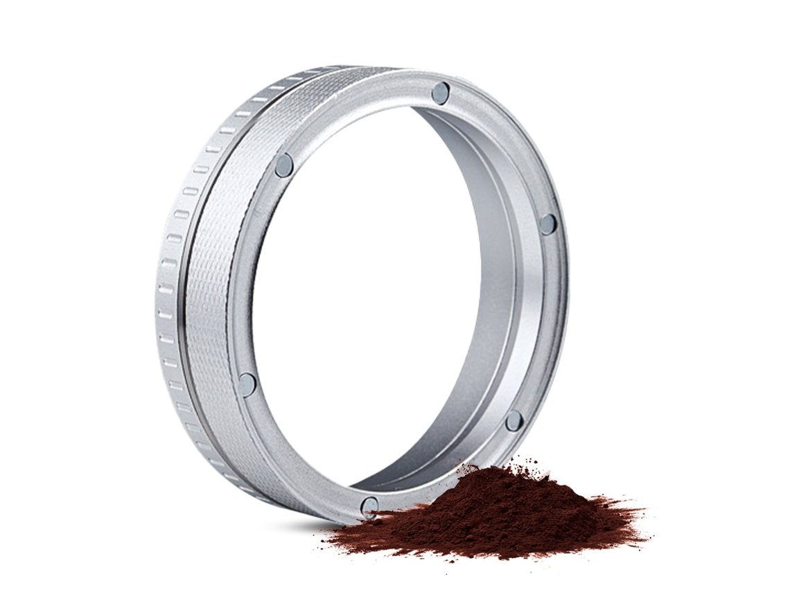 Embudo magnético para dosificar café espresso de 51/54/58 mm con 6 imanes, textura de diamante, acero y aluminio | Sin marca