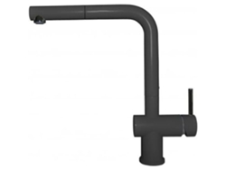 Grifo de cocina Elleci Stream Plus Granitek G40 Nero - Caño extraíble - 1 cubeta