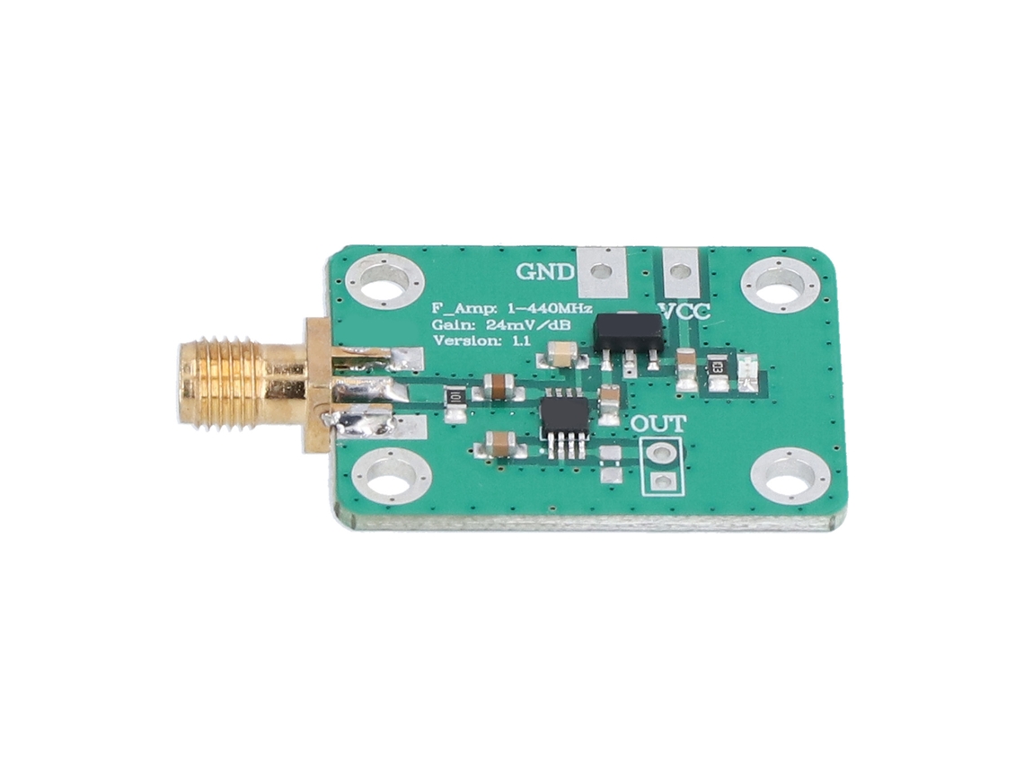 Tablero De Potencia Detector Logarítmico De Salida 0.1-440 Mhz Medidor De Potencia 7v-15v Portátil