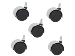 Ruedas Soporte Nailon Acero 5,1 Cm Giratorias Para Muebles