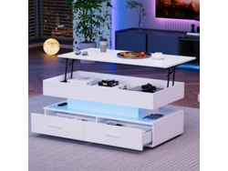 Mesa de centro hidráulica con altura regulable, luces LED y ajuste de altura. (1005044 cm)