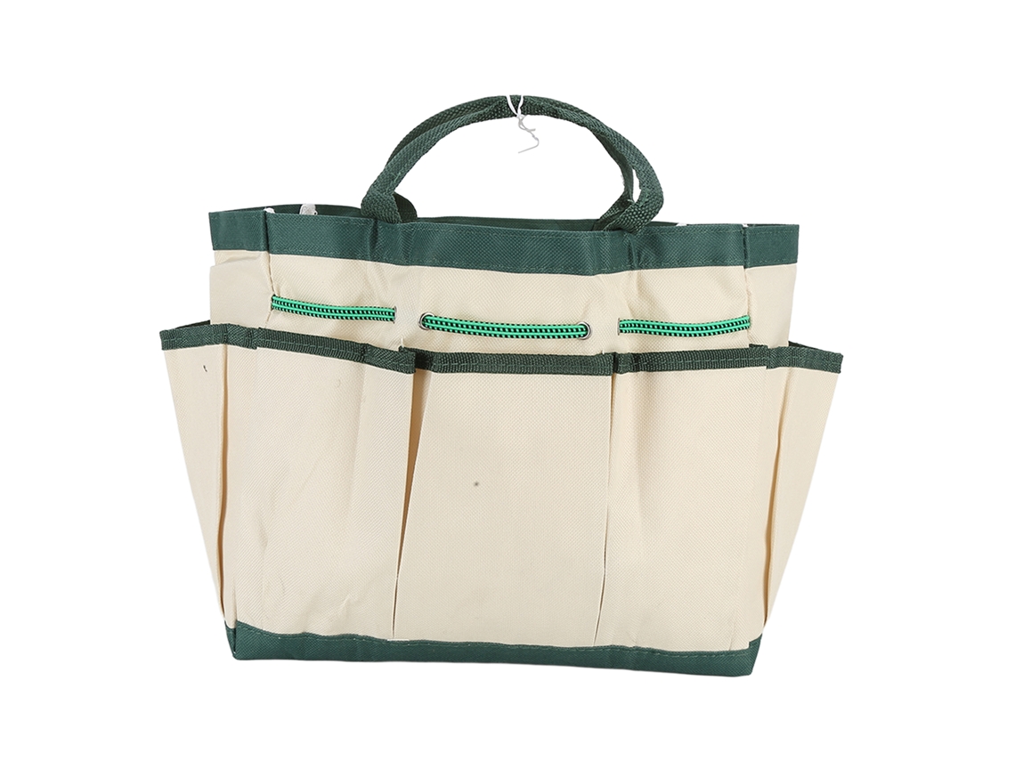Bolsa De Jardinería Oxford Con 9 Bolsillos Para Herramientas, Tamaño 47x26cm, Portátil Y Duradera.