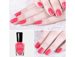 Esmalte De Uñas A Base De Agua Oulisi, 8 Ml, De Fácil Remoción, Larga Duración, Tono 08 Peach Beauty.