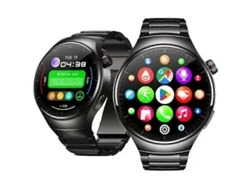 Reloj inteligente Zeblaze Thor Ultra Android con pantalla AMOLED de 1,43 pulgadas y correa de acero Hengrongshen