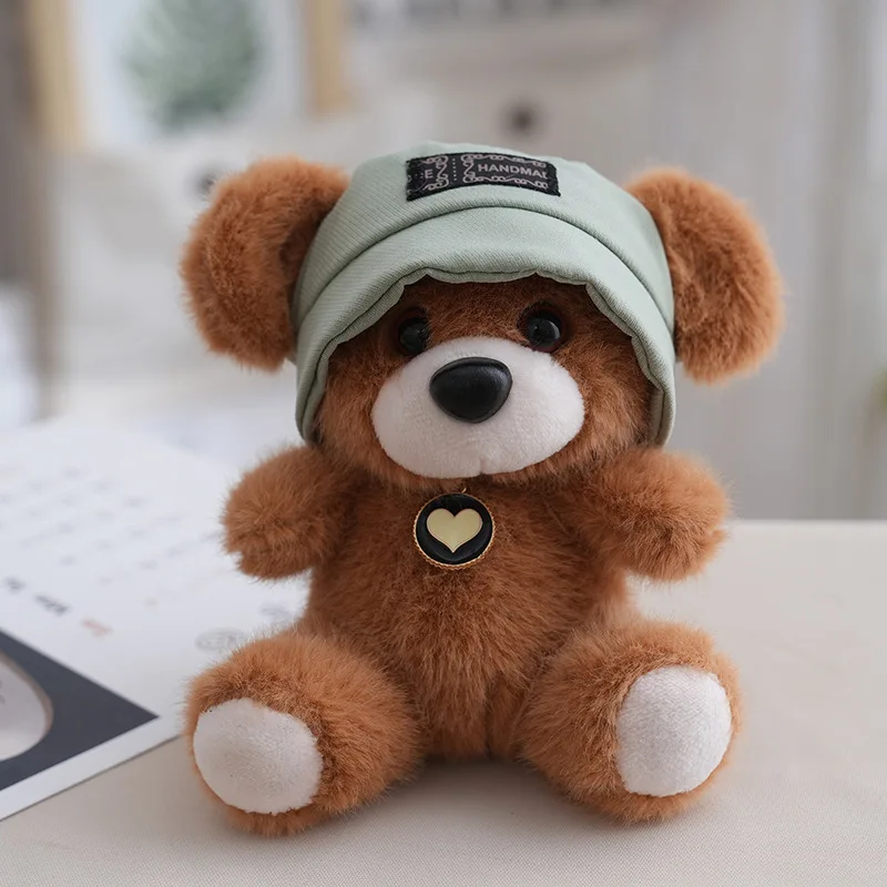 (estilo 3) Llavero De Peluche Con Gorro De Oso De 13 Cm, Lindo Adorno Para Bolso