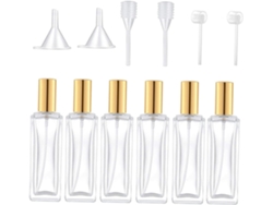 Frasco Distributeur De Parfum En Verre 12 Pièces 30 Ml Compacto Sécurité Accessoire Voyage
