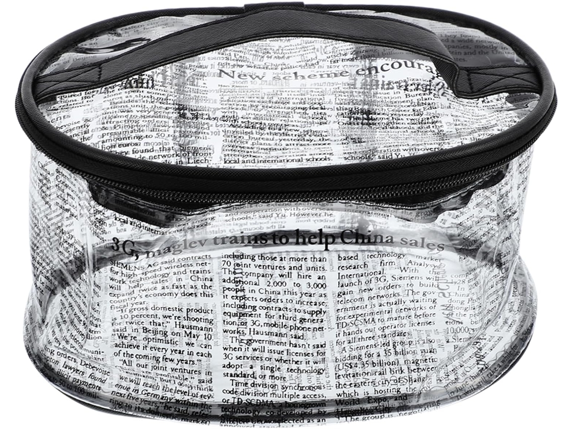 Neceser Portátil Transparente De 3 Piezas Con Diseño De Compartimento Para Cosméticos.