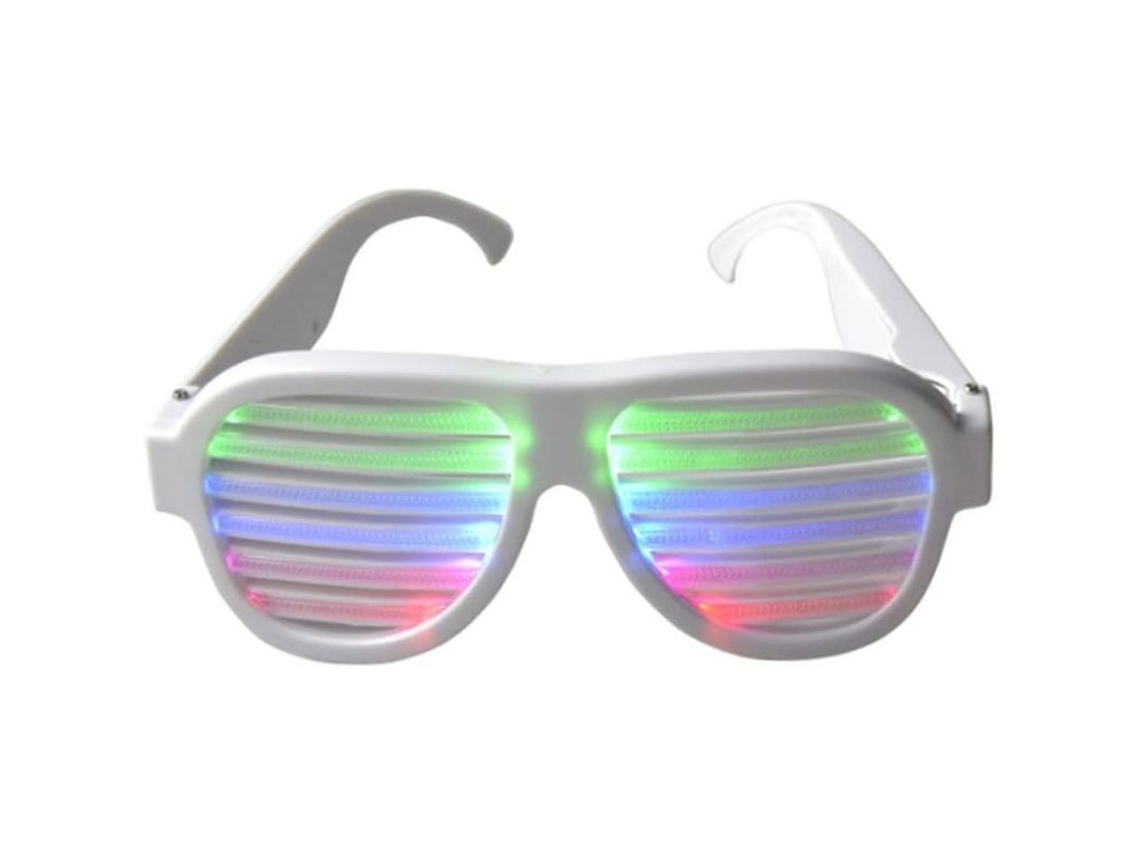 Gafas Luminosas Recargables Por Usb Con Respuesta Al Sonido Para Festivales, Raves Y Fiestas - Multicolor