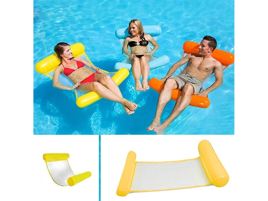 HYMNORA Boia Ergonômica Para Piscina, Espreguiçadeira De Pvc Resistente E Espessa Para Bronzeamento Artificial Com Design Que Mantém A Calma, Boia Confortável