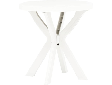 Mesa de jardín VIDAXL Blanco Plástico (70x72 cm)
