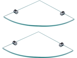 Estante Esquinero De Vidrio 20x20 6 Pared Para Juego 2 Resistente Baño