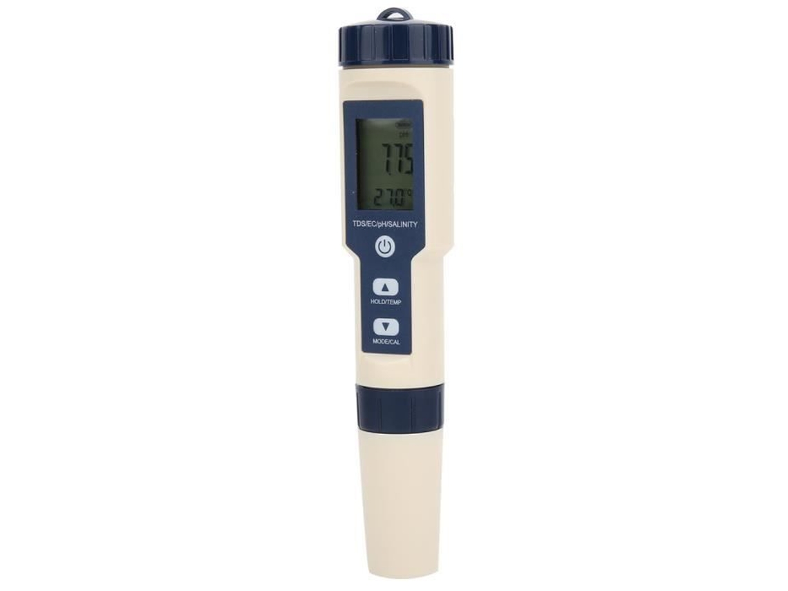 Sonew Ph Tester Ez-9909 5 en 1 Función Probador de Calidad del Agua Ph Salinidad Tds Ce Tester con retroiluminación