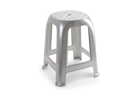 Taburete Silla De Plástico Cómodo Apilable Banco Jardín PLASTICFORTE