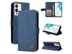 25-26 For Infinix Note 12 / G96 Skin Feel Life Tree Metal Button Leather Phone Case