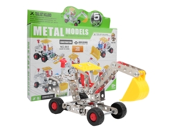 Brinquedo Educativo Carro Engenharia Metal Diy Blocos Montagem Modelo Para Crianças