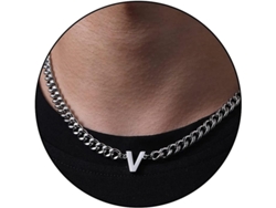2026-cadena De Eslabón Cubano Con Letra Inicial A-z Para Hombres Mujeres Niños Acero Inoxidable 6.5mm 18+2 Pulgadas Regalo De Joyería