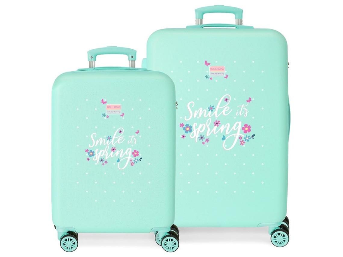 Conjunto de Maletas Abs Rígida Spring Dream Azul ROLL ROAD