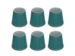 2026-6pcs Abat-jour De Tissu Moderne Simple Artisanat Phnom Penh Pour Lampe E14 Vert Foncé (px198)
