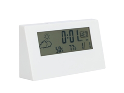 Reloj Despertador Electrónico Transparente Led Con Calendario Perpetuo, Temperatura, Humedad Y Display Silencioso Para Oficina Y Regalos
