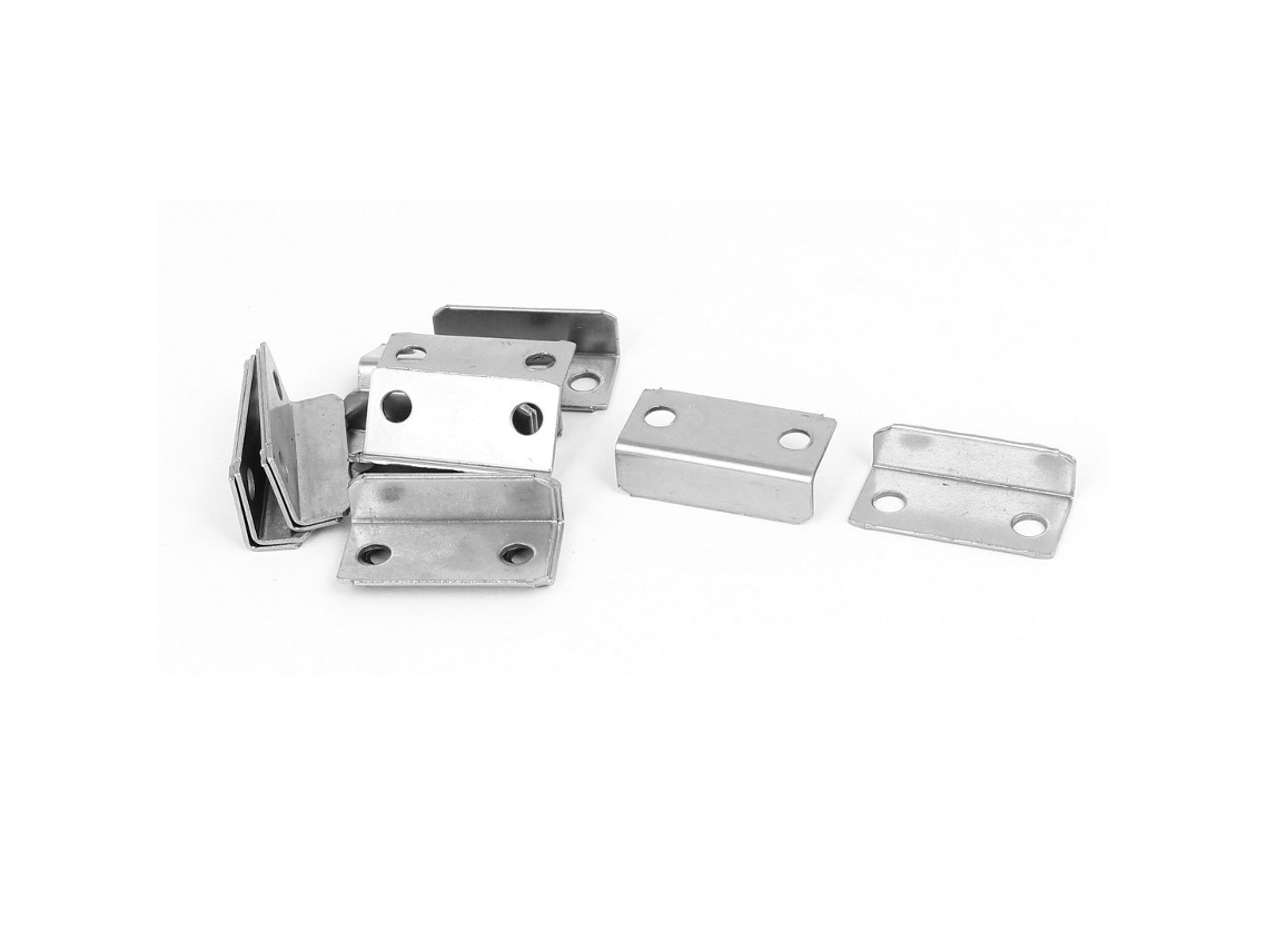 Mm Cerradura Armario, Placas Cierre, Montaje Bisagra, Tono Plateado, 29 Longitud, 16