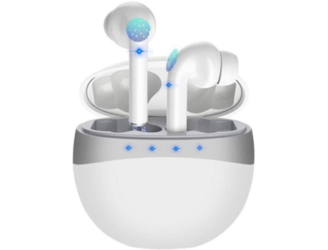 Auriculares Bluetooth True Wireless CHRONUS LYEJL174 (In Ear - Micrófono - Noise Cancelling - Blanco)