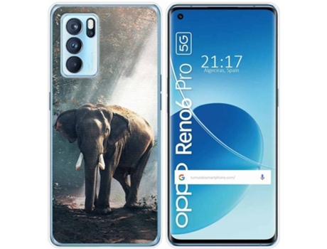 Carcasa Oppo Reno 6 Pro 5G TUMUNDOSMARTPHONE Elefante Multicolor