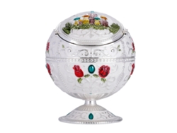 Cenicero Metálico Portátil Mini Redondo Con Diseño De Bola, Regalo Decorativo N.° 02