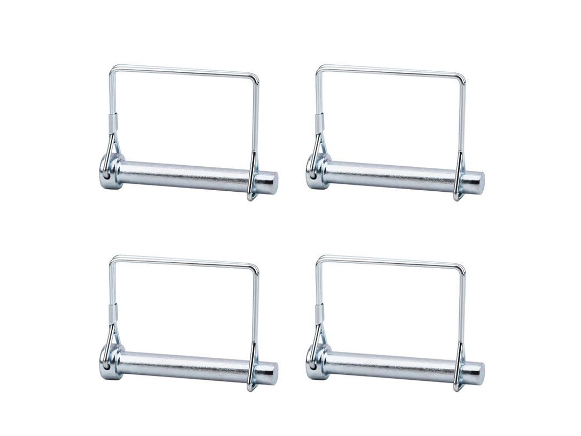 Pin De Bloqueo De Eje Galvanizado 3/8" 4pcs Para Remolques Jardín Agricultura