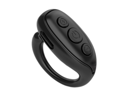 Pasapáginas Con Control Remoto Inalámbrico Y Diseño De Trabilla Para Cinturón Recargable, Color Negro Siurn
