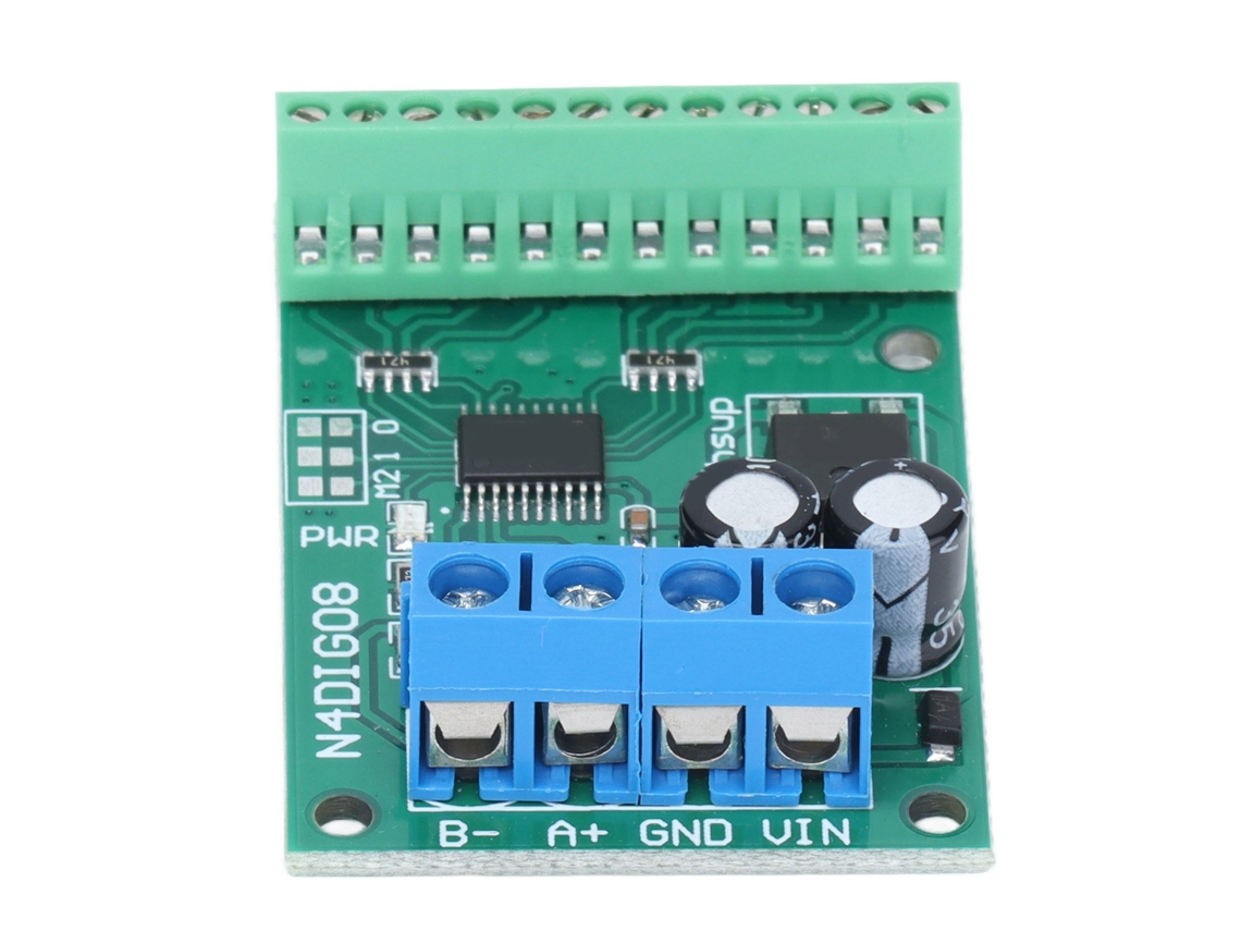 Módulo De Control De Entrada/salida Ttl Rs485 De 8 Canales Y 9600 Bps Con Terminal N4dig08