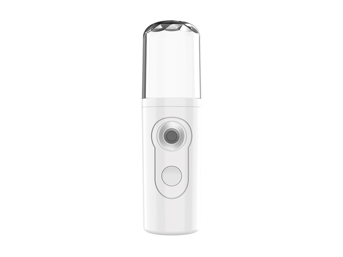 Vaporizador facial de belleza, humidificador de viaje, mini vaporizador facial, pulverizador facial portátil, instrumento hidratante blanco