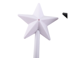 Juego De 3 Varitas Mágicas, Saleros Y Pimenteros Con Forma De Estrella, En Rosa, Negro Y Blanco.