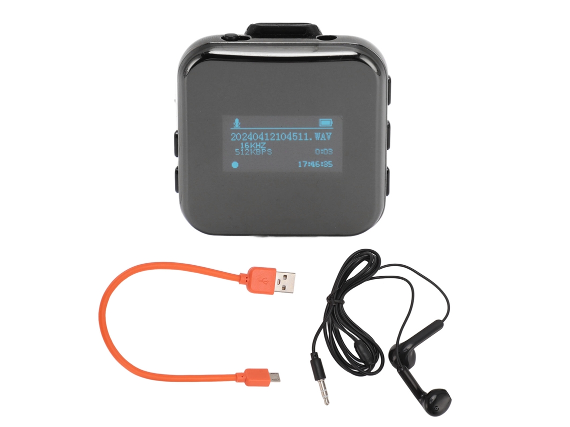 Reproductor Mp3 Hifi Portátil Con Reducción De Ruido, Lector De Libros Electrónicos, 32 Gb, Clip Extraíble