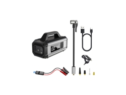 Compresor De Aire Chronus Qb05, Inflador Portátil De Neumáticos Para Coche, Moto, Bicicleta Y Balón (gris)