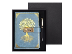 Cuaderno diario A5 Árbol de la Vida con bolígrafo y caja de regalo Eifson