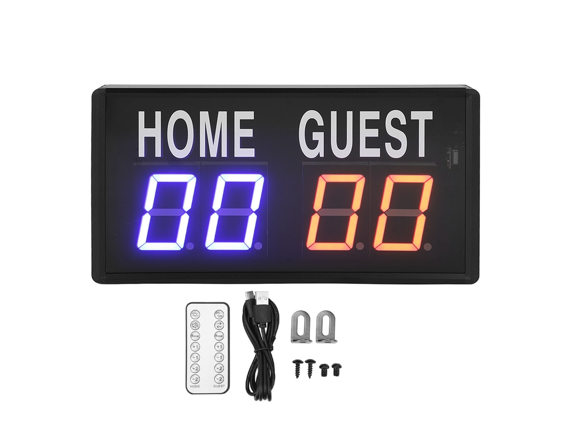 2026-tablero Electrónico Digital De Mesa De Aluminio Con Control Remoto 100-240v Para Baloncesto Voleibol Con Plug Uk
