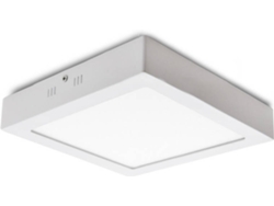 Plafón LED GREENICE Cuadrado Blanco Cálido (24 W)