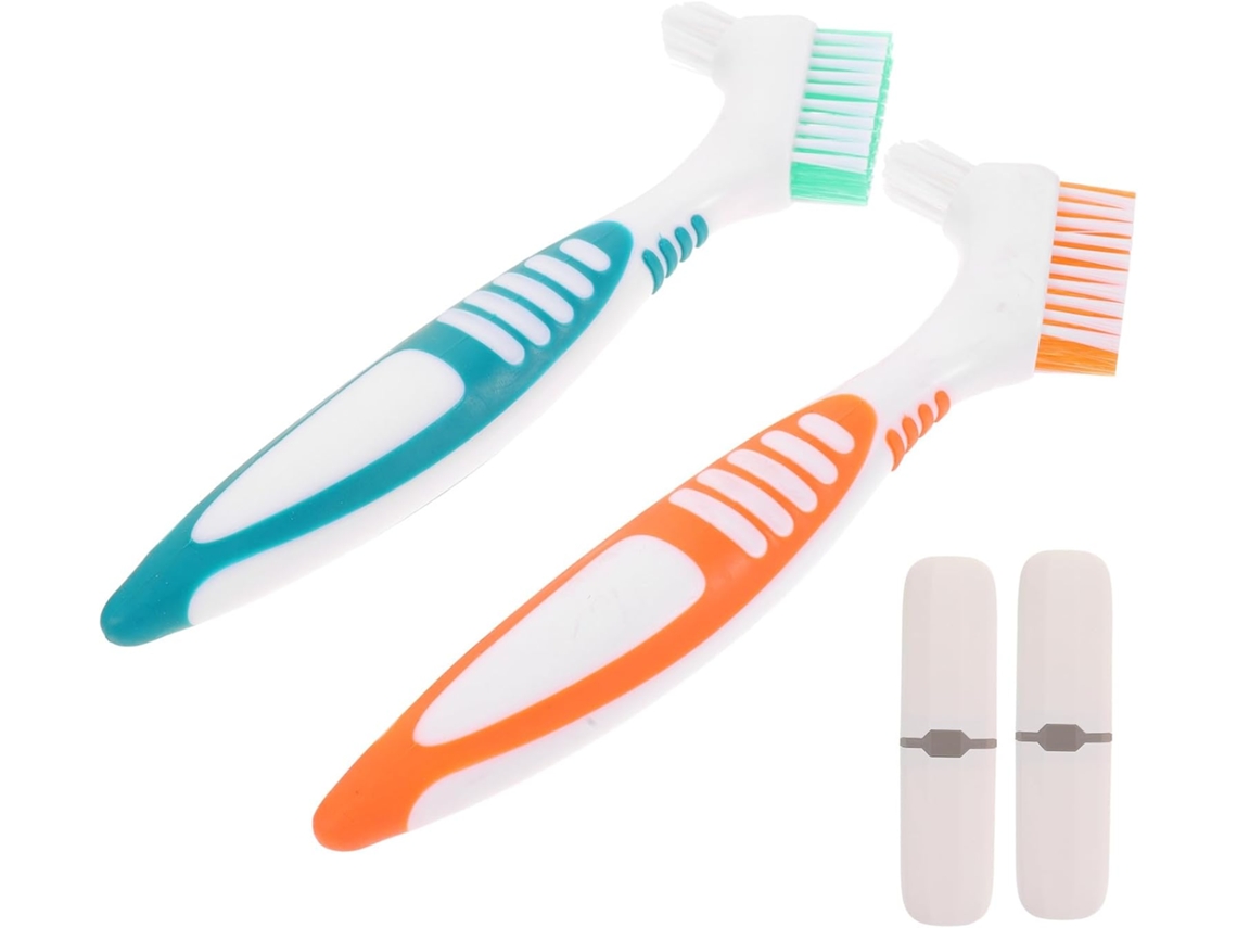 Estojos Portáteis Feitos De Pp E Fibra, Kit De 2 Copos Práticos Para Escovas De Dentes Leves, Adequados Para Uso Diário