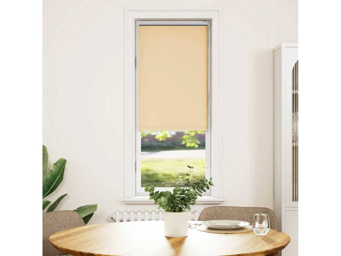 Maison Exclusive - Estor Enrollable Opaco Beige 60x175 Cm Tela Ancho 55,7 Cm