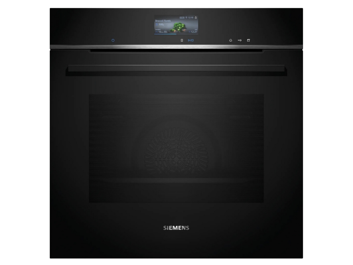 Horno combinado de vapor integrado 71l 60cm a pirólisis negro HR776G3B1 - SIEMENS