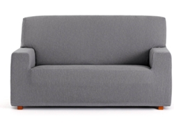 Funda de Sofá 2 Plazas EYSA Premium Troya Tejido Elástico (170 x 70 x 110 cm - Poliéster y Algodón - Gris)