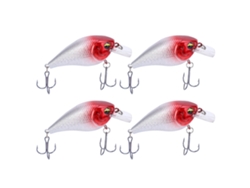 4pcs Señuelo Artificial Minnow Crank Rock Para Pesca Accesorio De Pesca 3