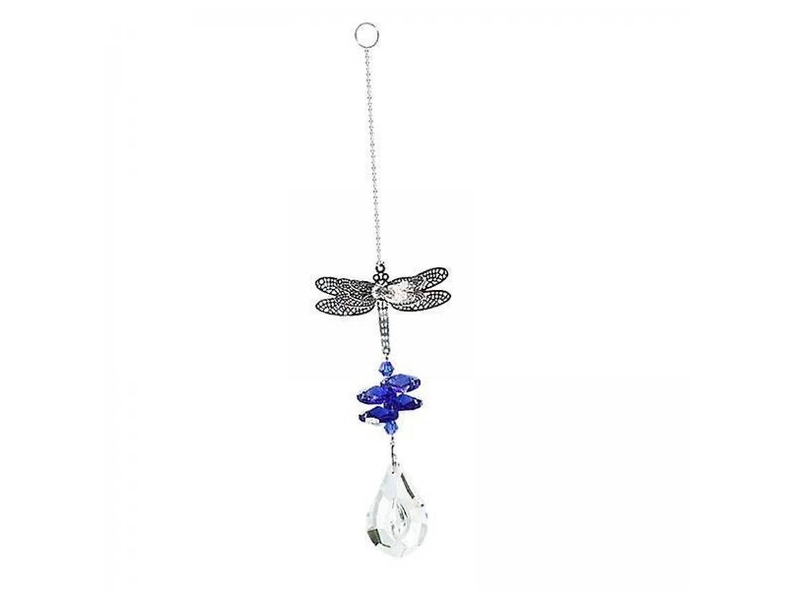 2 bolas de cristal para colgar, que forman un arcoíris, decoración para bodas, azul oscuro
