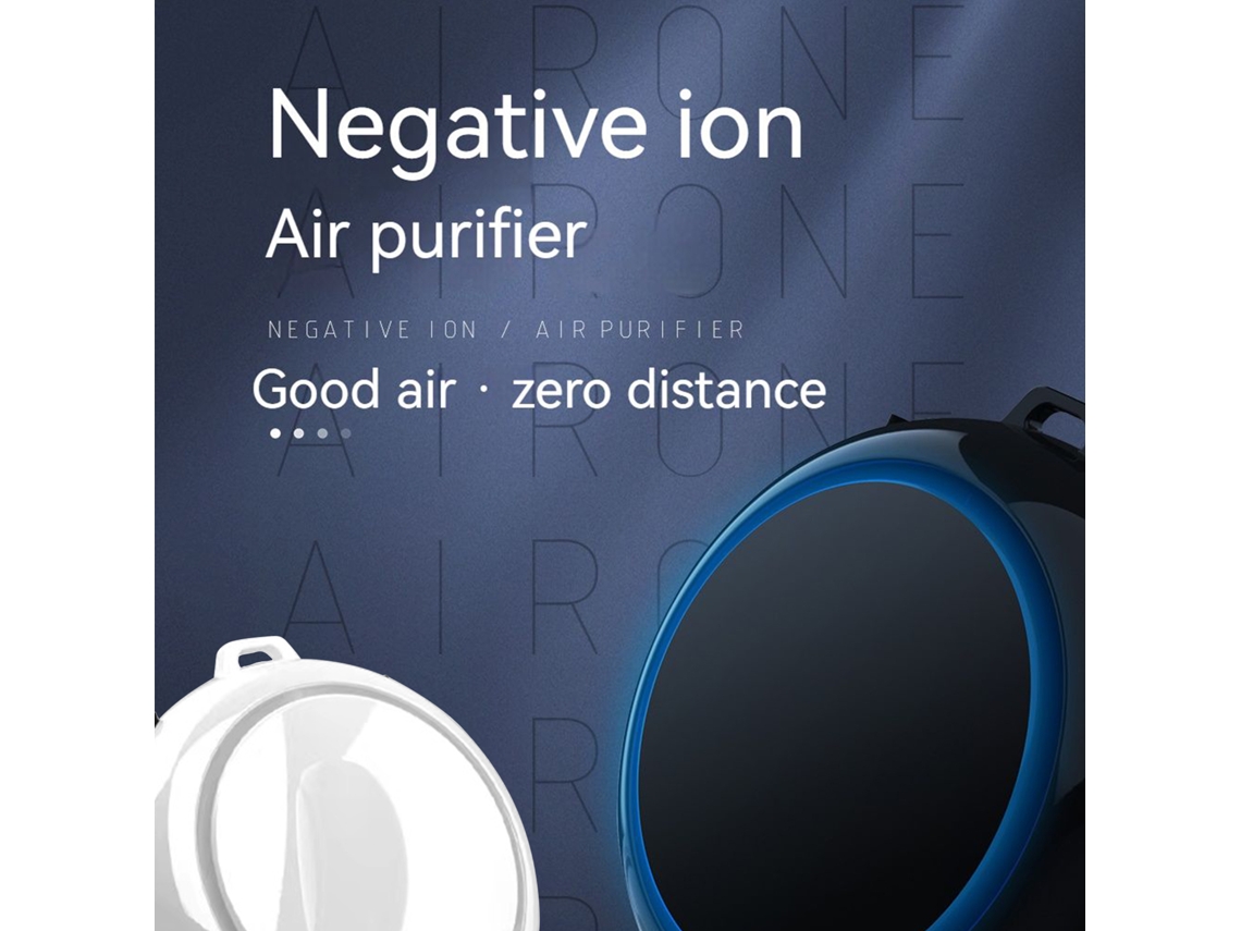 Purificador De Aire Portátil Con Generador De Iones Negativos, 30 M/cm³, Sin Filtro, Bajo Nivel De Ruido, 250 Mah