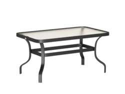 Mesa Apoyo,vidrio Templado,café,mesita Auxiliar,diseño Ondas,esquina Redonda,95x55cm,negro