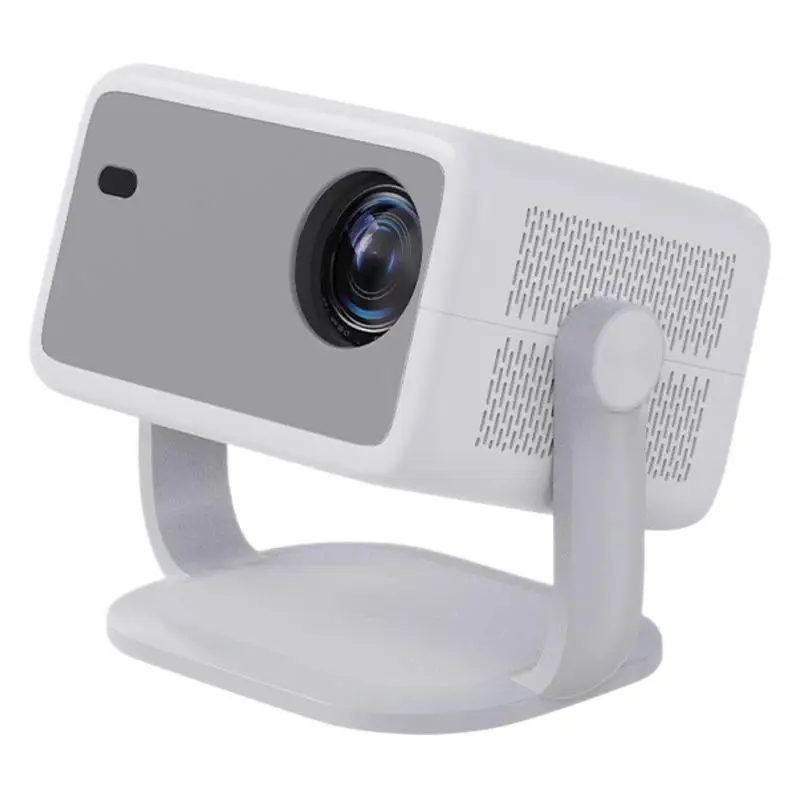 Proyector 1080p, rotación de 360 grados, con soporte. MDUG (Blanco estándar europeo)