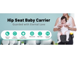 Portabebés con asiento de cintura, portabebés para bebés y niños pequeños, con múltiples bolsillos y riñonera, para recién nacidos y lactantes.