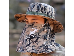 2026rebe-gorra De Pesca Con Protección Solar Y Viento, Sombrilla Ajustable Con Correa De Barbilla Camuflaje